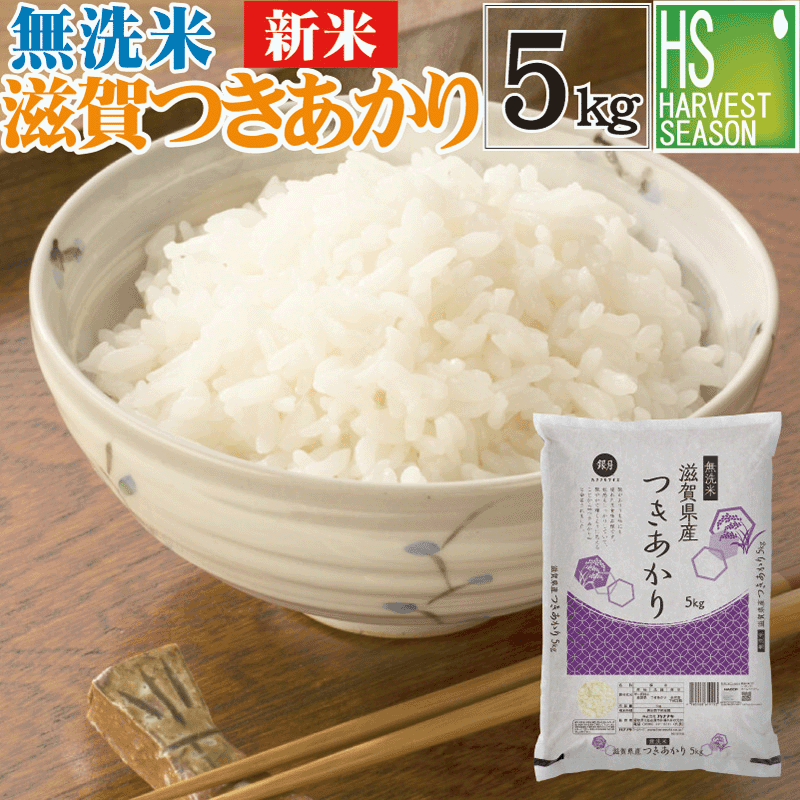 新米 令和6年産 無洗米 滋賀県産 つきあかり 5kg 【送料無料】★Shop Of The Year米ジャンル大賞★[北海道沖縄へは別途送料760円]【コンビニ受取 コンビニ決済 後払い 可】のサムネイル