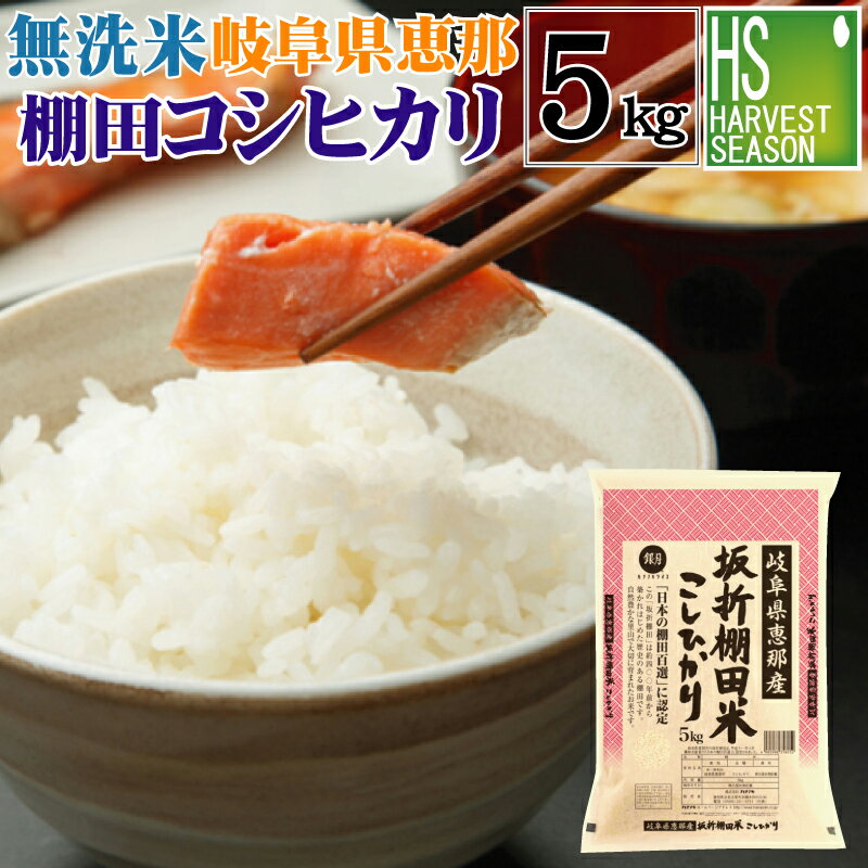 【グルメ大賞記念 数量限定特価】令和2年産 無洗米 岐阜県恵那産 坂折棚田 コシヒカリ5kg【あす楽_土曜営業】【送料無料】Shop Of The Year 米大賞★【北海道沖縄へは別途送料760円】