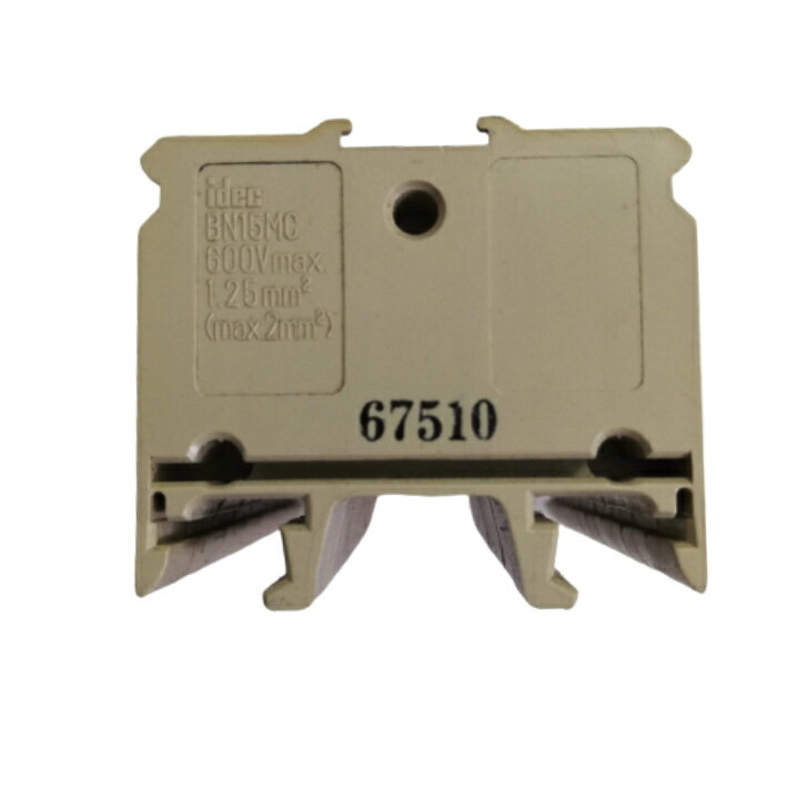 乐天商城 - 【未使用】アイデック ブロック端子台 BN15MC8 2セット入り エンドプレート BNE15W1個付