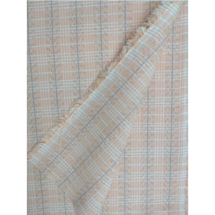 乐天商城 - 【日本製】レトロ 色柄 生地 綿100％ 200cm×112cm 絣入り・タータンチェック
