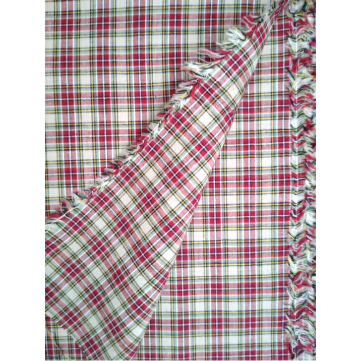 Rakuten - 【日本製】レトロ 色柄 生地 綿100％ 200cm×112cm スモールチェック