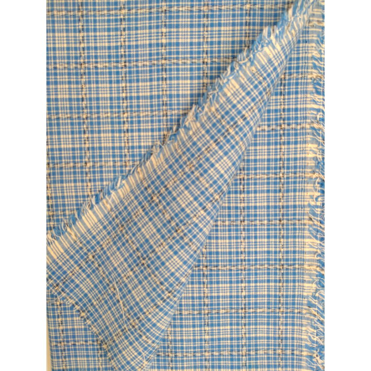 Rakuten - 【日本製】レトロ 色柄 生地 綿100％ 200cm×112cm 絣入り・スモールチェック