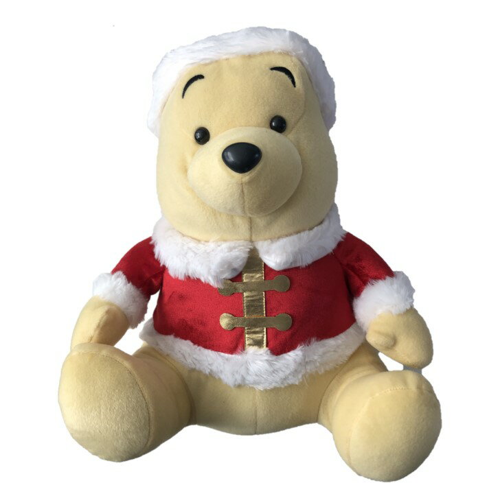 【中古】くまのプーさん Pooh ぬいぐるみ キャラクター ハイパージャンボ クリスマスぬいぐるみVer.2 ディズニー DISNEY