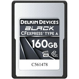 【当店オススメ】デルキン Delkin BLACK CFexpress Type A 160GB カード DCFXABLK80 VPG400 最大書込速度:790MB/s 最大読出速度：880MB/s cfexpress typea sony a7IV a7RV a7SIII FX3 FX6 FX30 動作保証