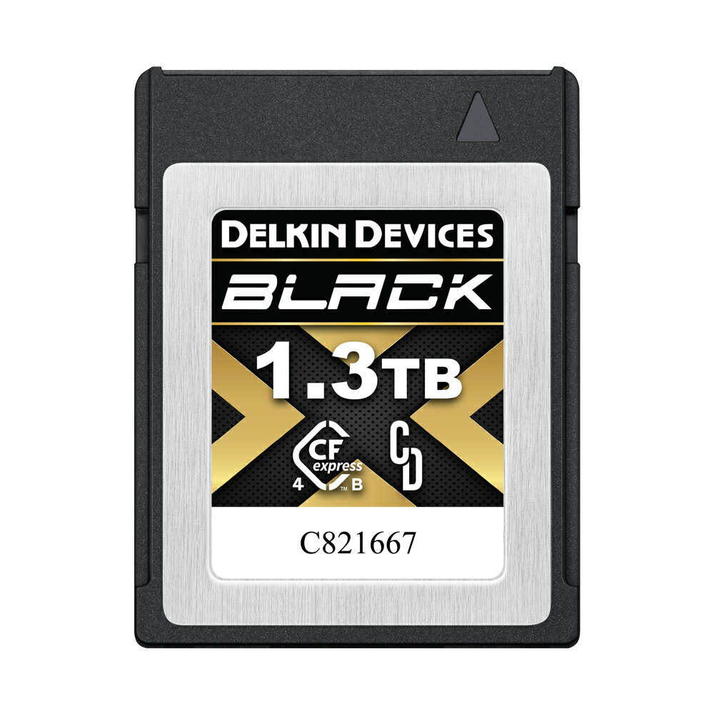 デルキン Delkin BLACK 4.0 CFexpress Type B カード 1.3TB (最大読込3530MB/s 最大書込3230MB/s)