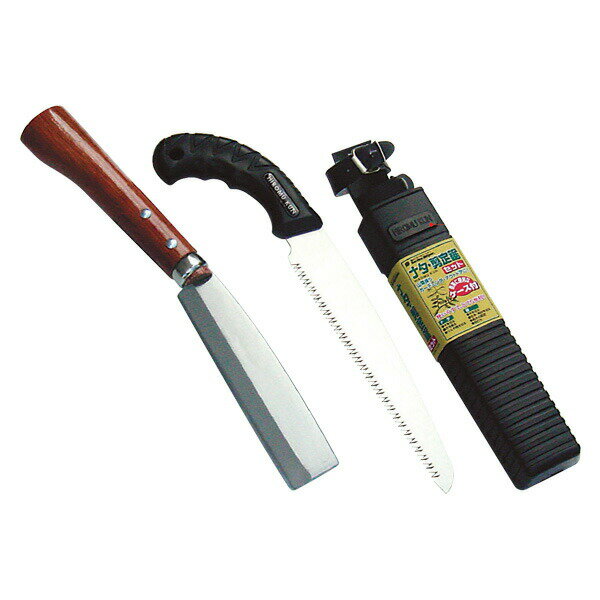 [石黒金属]　ナタ・剪定鋸セット　M-10 ::hst:04