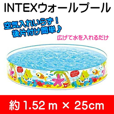 INTEX（インテックス）56451NP ウォールプール(壁プール) 152cmタイプ スナップセットプール152cm×25cm::02P03Dec41