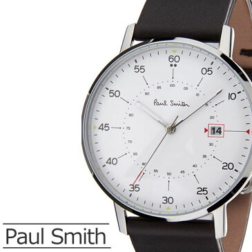 [当日出荷] ポールスミス 時計 PaulSmith 腕時計 ポール スミス 腕時計 Paul Smith 時計 ポールスミス腕時計 ゲージ GAUGE メンズ ホワイト P10072 革 ベルト ブラック シルバー 新作 人気 ブランド ビジネス シンプル [ プレゼント ギフト 新生活 ]