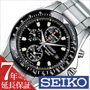 【延長保証対象】セイコー 腕時計 SEIKO 時計 クロノグラフ 海外モデル メンズ ブラック SNA487PC [ 人気 定番 生活 防水 ] [ プレゼント ギフト 新生活 ]