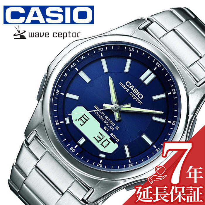 ウェーブセプター カシオウェーブセプター腕時計 CASIOWAVE CEPTOR時計 CASIO WAVE CEPTOR 腕時計 カシオ ウェーブセプター 時計 ソーラー電波腕時計 MULTIBAND6 メンズ ブルー WVA-M630D-2AJF プレゼント ギフト 新生活 父の日