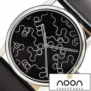 ヌーンコペンハーゲン 腕時計 noon copenhagen 時計 メンズ レディース ブラック NOON-78-001L1 デザインウォッチ 革ベルト カジュアル ビジネス プレゼント ギフト 新生活 母の日 父の日 プレ…