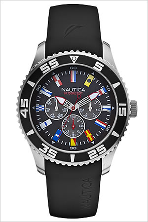 【延長保証対象】ノーティカ腕時計 NAUTICA時計 NAUTICA 腕時計 ノーティカ 時計 フラッグ スポーツ アクティブ NST07 SPORT ACTIVE メンズ ブラック ホワイト A12626G アナログ おしゃれ 通販 アメリカン ブランド 送料無料[ プレゼント ギフト バレンタイン ]