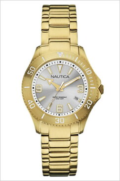 【延長保証対象】ノーティカ腕時計 NAUTICA時計 NAUTICA 腕時計 ノーティカ 時計 デイトM スポーツ アクティブ NAC102 SPORT ACTIVE レディース シルバー A15639M アナログ ゴールド おしゃれ 通販 アメリカン ブランド 送料無料