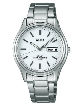 【延長保証対象】セイコー アルバ アンジェーヌ 腕時計 SEIKO ALBA ingene 時計 セイコーアルバ SEIKOALBA アルバアンジェーヌ albaingene アンジェーン メンズ ホワイト AEFD541 ソーラー ペア モデル SEIKO セイコー シルバー 銀 白 3針 V158 防水 おしゃれ