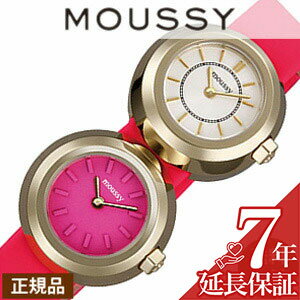 MOUSSY 腕時計 [延長保証対象]マウジー腕時計 MOUSSY時計 MOUSSY 腕時計 マウジー 時計 マウジー ツイン ケース MOUSSY Twin Case レディース ホワイト パープル WM0041V1 アナログ 革ベルト ショッキング ピンク ゴールド 人気 プレゼント ギフト 新生活 新社会人 母の日