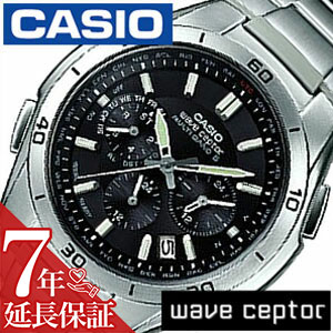 ウェーブセプター [延長保証対象]カシオ 腕時計 CASIO 時計 CASIO 腕時計 カシオ 時計 ウェーブセプター wave ceptor メンズ ブラック WVQ-M410DE-1A2JF アナログ タフ ソーラー 電波 時計 防水 シルバー クロノ グラフ 彼氏 旦那 息子 父の日