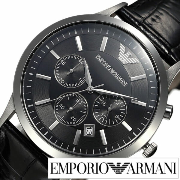 エンポリオアルマーニ AR5980 腕時計（メンズ） エンポリオアルマーニ 時計 EMPORIOARMANI 腕時計 エンポリオ アルマーニ EMPORIO ARMANI アルマーニ時計 アルマーニ arumani メンズ ブラック AR2447 クロノ グラフ 革 ベルト 新作 ブランド ビジネス エンポリ プレゼント ギフト 新生活 父の日