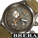 ブレラ 時計 BRERA 腕時計 ブレラオロロジ 腕時計 BRERAOROLOGI 時計 ブレラ オロロジ BRERA OROLOGI ブレラ時計 ブレラオロロジ腕時計 エテルノ クロノ Eterno Chrono メンズ BRET3C4304 革クロノグラフ ブラック グレー 父の日 新生活 新社会人