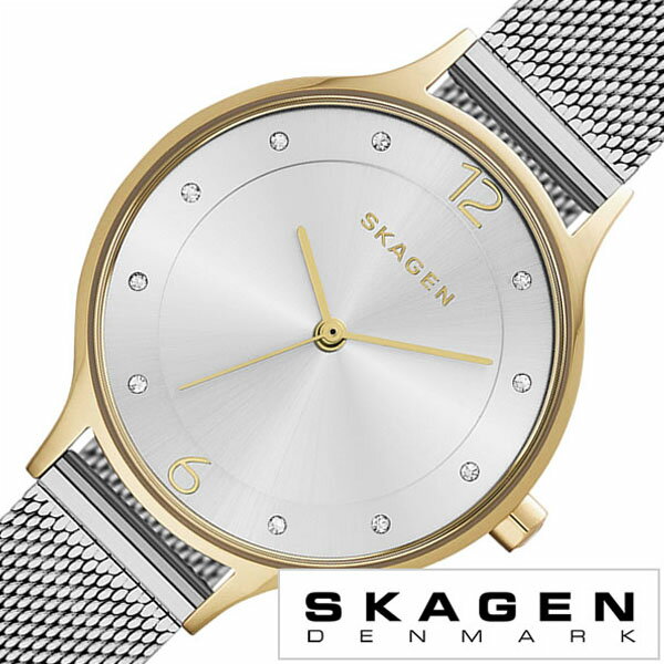 スカーゲン スカーゲン SKAGEN 腕時計 スカーゲン 時計 SKAGEN 時計 ア二タ Anita レディース シルバー SKW2340 人気 新作 流行 ブランド 防水 メタル ベルト シンプル クリスタル メッシュ ゴールド 入学 卒業 祝い プレゼント ギフト 新社会人 母の日