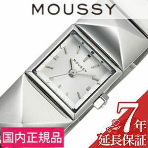 マウジー 時計 MOUSSY 時計 マウジー 腕時計 MOUSSY 腕時計 スタッズ STUDS レディース ホワイト WM0071B4 メタル ベ…