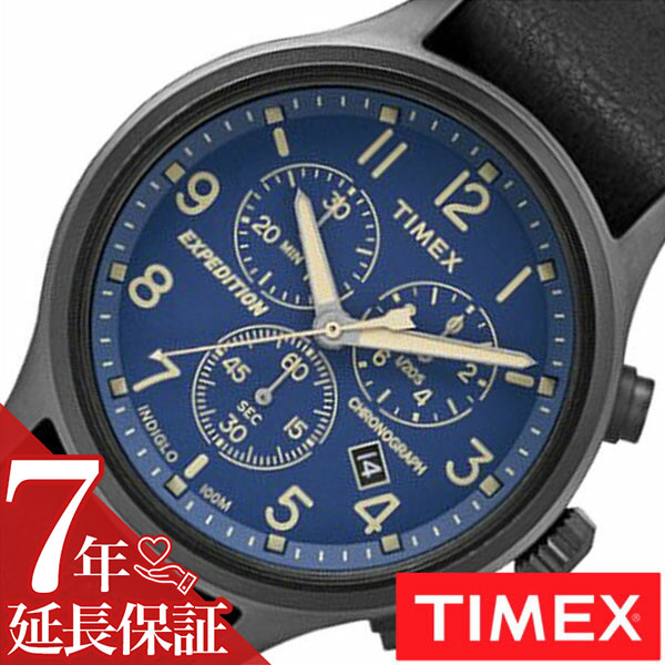 【延長保証対象】タイメックス 腕時計 TIMEX 時計 タイメックス 時計 TIMEX 腕時計 スカウト クロノ Scout Chrono メンズ ブルー TW4B04200 正規品 人気 ブランド 革 ベルト ウォッチ ミリタリーテイスト ブラック グレー [ プレゼント ギフト ]