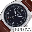 ブローバ 腕時計 BULOVA 時計 ブローバ 時計 BULOVA 腕時計 ミリタリー MILITARY メンズ ブラック 96B230 アメリカ アメリカンブランド 人気 ブランド 革 ベルト ブラウン シルバー ミリタリーウォッチ プレゼント ギフト 新生活 新社会人 父の日