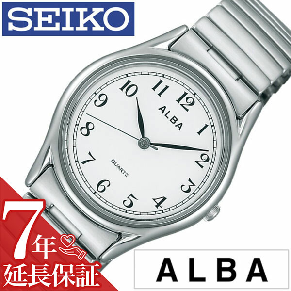 セイコー アルバ 腕時計（メンズ） セイコー アルバ 腕時計 SEIKO ALBA 時計 セイコーアルバ SEIKOALBA アルバ時計 アルバ腕時計 メンズ ホワイト AQGK439 メタル ベルト 正規品 アナログ スタンダード シルバー プレゼント ギフト 新生活 新社会人 父の日 新生活 新社会人