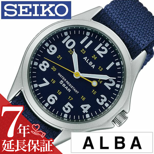 セイコー アルバ 腕時計（メンズ） セイコー アルバ 腕時計 SEIKO ALBA 時計 セイコーアルバ SEIKOALBA アルバ時計 アルバ腕時計 メンズ ブルー AQPK402 NATO ベルト 正規品 アナログ スタンダード ネイビー シルバー プレゼント ギフト 新生活 新社会人 父の日