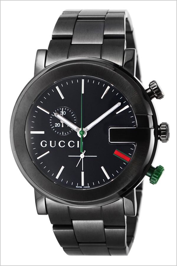 グッチ 腕時計 GUCCI 時計 Gクロノ G-Chrono メンズ ブラック YA101331 人気 ブランド 防水 高級 メタル ベルト 彼氏 旦那 夫 息子 プレゼント ギフト