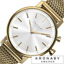 【10%OFF 5280円引】クロナビー 腕時計 KRONABY 時計 キャラット ユニセックス ホワイト A1000-1916 正規品 北欧 ステンレス スマートウォッチ アプリ カレンダー GPS ハイスペック ブルートゥース シンプル ゴールド