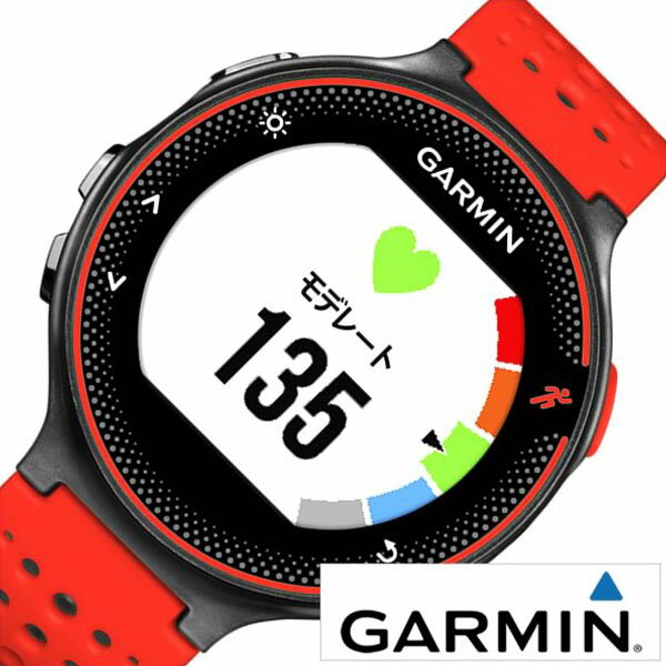 ガーミン 腕時計 GARMIN 時計 ガーミン 時計 GARMIN 腕時計 フォーアスリート 235J ブラックレッド ForeAthlete 235J Black Red ユニセックス 液晶 010-03717-6H 正規品 GPS ウェアラブル スポーツ ランニング カレンダー ラバー ブラック レッド 母の日 父の日