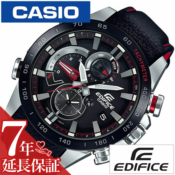 [当日出荷] カシオ 腕時計 CASIO 時計 エディフィス レース ラップ クロノ グラフ EDIFICE RACE LAP CHRONOGRAPH メンズ ブラック EQB-800BL-1AJF [ ソーラー メンズ腕時計 レザー スマホ タフソーラー ビジネス スーツ 機能的 高級感 彼氏 旦那 プレゼント ギフト ]