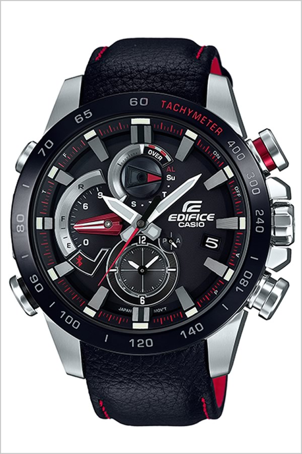 [当日出荷] カシオ 腕時計 CASIO 時計 エディフィス レース ラップ クロノ グラフ EDIFICE RACE LAP CHRONOGRAPH メンズ ブラック EQB-800BL-1AJF [ ソーラー メンズ腕時計 レザー スマホ タフソーラー ビジネス スーツ 機能的 高級感 彼氏 旦那 プレゼント ギフト ]