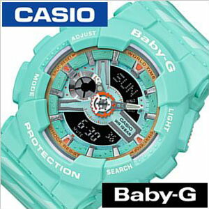 【5年保証対象】ベビージー BABY-G カシオ腕時計 CASIO時計 CASIO 腕時計 カシオ 時計 レディース腕時計 グリーン BA-110CH-3AJF [ ベビーG 耐衝撃 タフ アウトドア スポーツウォッチ カジュアル ストリート ファッション ビジネス アナデジ カレンダー ]