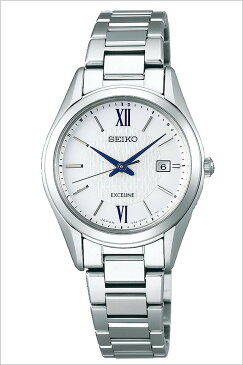 【延長保証対象】セイコー腕時計 SEIKO時計 SEIKO 腕時計 セイコー 時計 ドルチェ＆エクセリーヌ DOLCE&EXCELINE ホワイト SWCW145 [ ビジネス スーツ オフィスカジュアル ラウンド シンプル ステンレス ソーラー 電波時計 シルバー プレゼント ギフト 新生活 ]