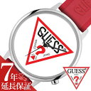 【10%OFF 1210円引】ゲス 腕時計 GUESS 時計 ハリウッド Hollywood メンズ レディース腕時計 ホワイト V1003M3 人気 ブランド 防水 ファッション レッド シリコン ペアウォッチ プレゼント ギフト
