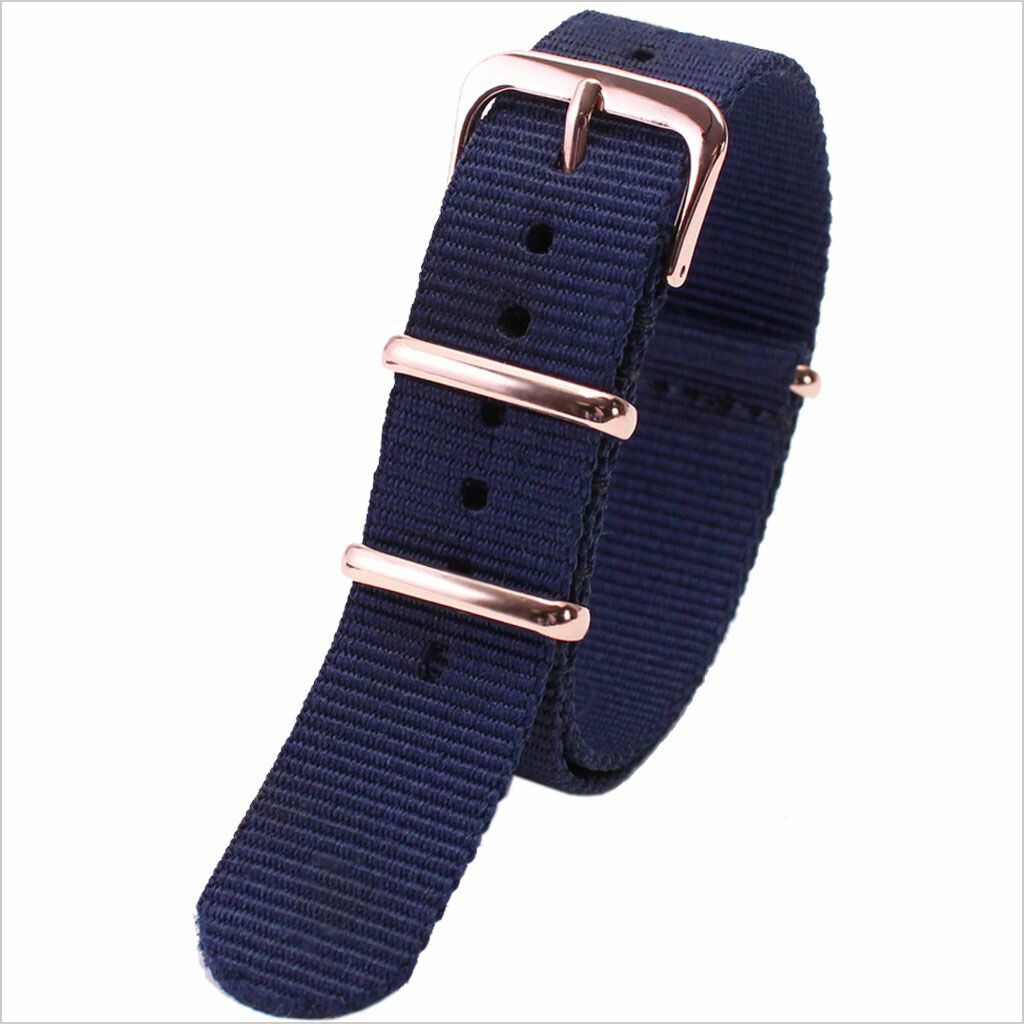 お買い物マラソン11日1:59迄【店内全品P2倍】ナイロン ナトー 替えベルト 腕時計 ベルト NYLON NATO BELT 腕時計ベルト 時計バンド ネイビー 18mm メンズ レディース 男女兼用 BT-NYL-NV-RG-18 高品質 カジュアル おしゃれ ビジカジ アウトドア ミリタリー オフ プレゼント