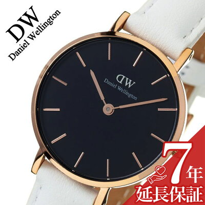 ダニエルウェリントン 腕時計 DanielWellington 時計 Daniel Wellington ダニエル ウェリントン クラシック ペティット ボンダイ ブラック Classic Petite Bondi Black レディース ブラック DW00100285 革 ローズゴールド dw ラウンド ギフト 旅行 観光 遠足