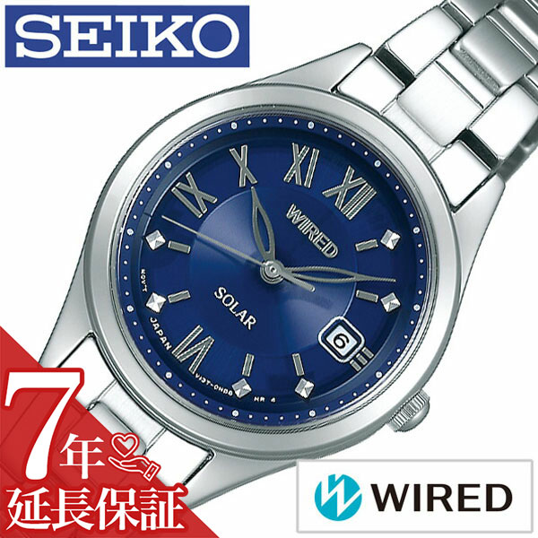 【最大2,100円引き】【10％OFF】セイコー 腕時計 SEIKO 時計 SEIKO腕時計 セイコー時計 ワイアード WIRED レディース ブルー AGED103 アナログ ペア ソーラー ラウンド かわいい シンプル ビジネス ファッション カジュアル 人気 SOLAWAT プレゼント ギフト