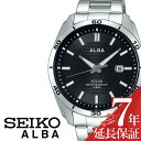 セイコー 腕時計 SEIKO 時計 SEIKO 腕時計 セイコー 時計 アルバ ALBA メンズ ブラック AQGD401 メンズ腕時計 腕時計メンズ ソーラー ビジネス スーツ 夫 旦那 父 彼氏 息子 シンプル アナログ ラウンド カレンダー スポーツ カジュアル プレゼント ギフト 新社会人 その1