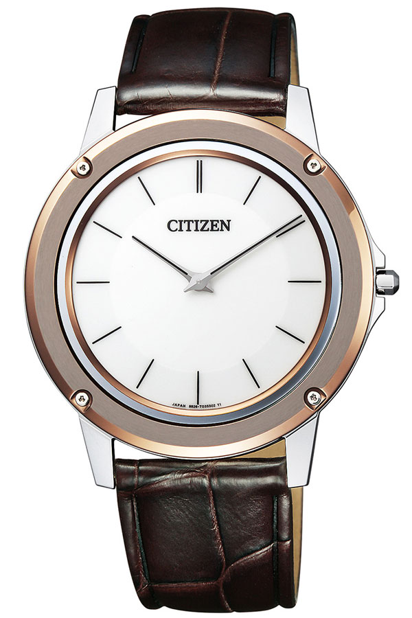 [延長保証対象]シチズン 腕時計 CITIZEN 時計 エコ・ドライブ ワン Eco-Drive One メンズ ホワイト AR5026-05A 革 シンプル 薄い ゴールド 人気 ブランド アナログ ファッション ラグジュアリー ビジネス プレゼント ギフト