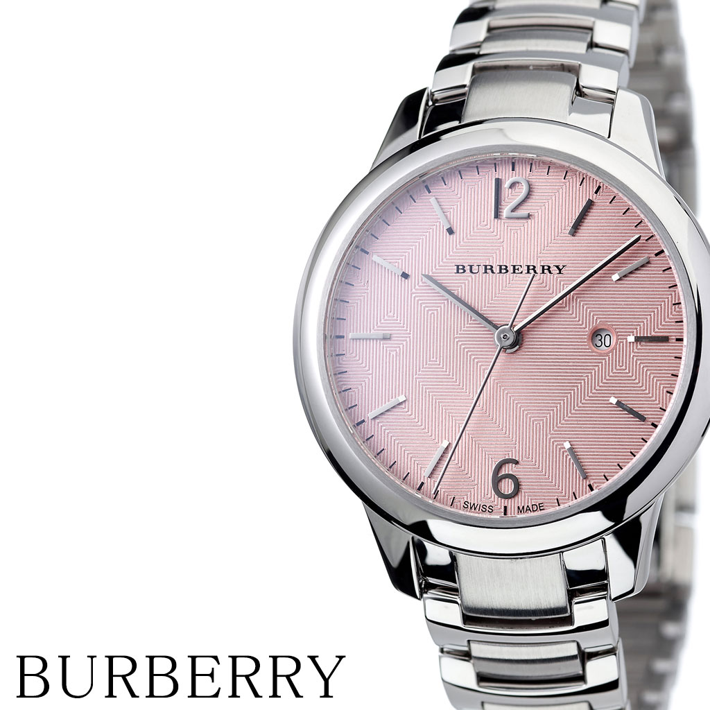 バーバリー 腕時計 BURBERRY 時計 BURBERRY腕時計 バーバリー時計 ザ クラシック ラウンド The Classic Round レディース ピンク BU10111 人気 お洒落 ブランド スイス製 シンプル アナログ ビジネス スタイリッシュ ラウンド エレガンス プレゼント ギフト 新社会人