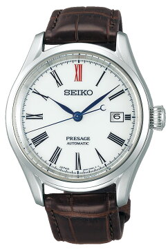 [2019年9月7日発売]【延長保証対象】セイコー プレザージュ 腕時計 SEIKO PRESAGE 時計 プレサージュ 腕時計 メンズ ホワイト SARX061 [ メンズ腕時計 腕時計メンズ 有田焼 革 シンプル 人気 プレゼント ギフト アナログ ラウンド ファッション カジュアル ビジネス ]