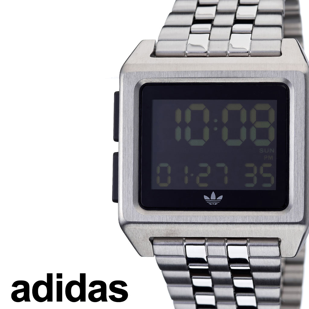 アディダス 腕時計（レディース） アディダス 腕時計 adidas 時計 adidas腕時計 アディダス時計 アーカイブエム1 ARCHIVE_M1 メンズ レディース ブラック Z01-3043-00 人気 お洒落 流行 ブランド グリーン シンプル デジタル スタイリッシュ ストリート ギフト