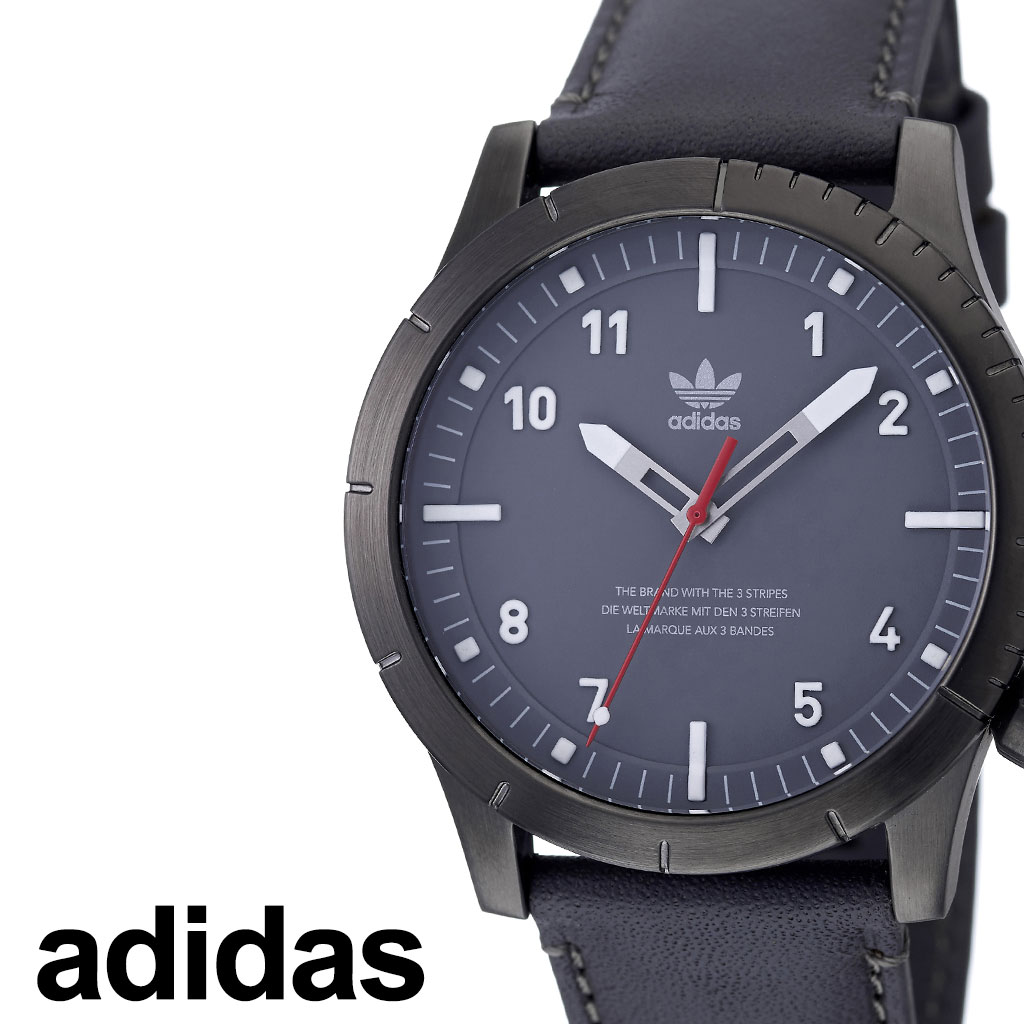 楽天腕時計専門店ハイブリッドスタイルアディダス 腕時計 adidas 時計 adidas腕時計 アディダス時計 サイファーエルエックス1 CYPHER_LX1 メンズ レディース グレー Z06-2915-00 お洒落 流行 ブランド ラウンド 革 シンプル アナログ ストリート プレゼント ギフト