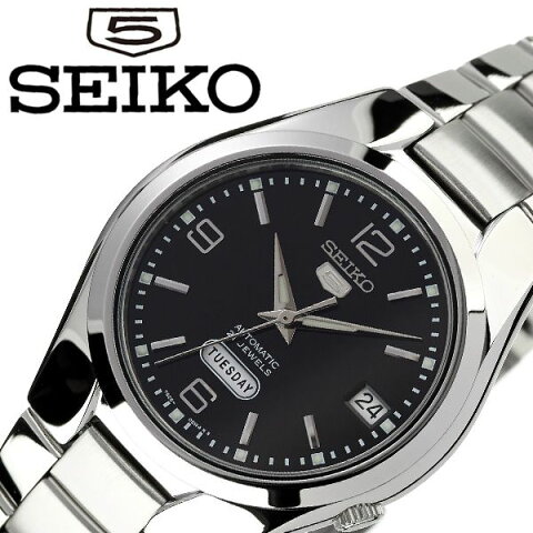 [あす楽]セイコー 腕時計 SEIKO 時計 セイコーファイブ SEIKO5 メンズ ブラック SNK623K1 [ 人気 ブランド 旦那 夫 彼氏 逆輸入 限定 定番 機械式 自動巻き おしゃれ ファッション シンプル フォーマル スーツ 仕事 商社 ][ プレゼント ギフト バレンタイン ]