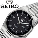 セイコー 腕時計 SEIKO 時計 セイコーファイブ SEIKO5 メンズ ブラック SNXM19J ...