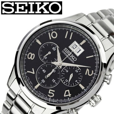 [当日出荷] セイコー 腕時計 SEIKO 時計 メンズ ブラック SPC153P1 [ 人気 ブランド おすすめ 防水 ステンレス ベルト クロノグラフ 逆輸入 限定 社会人 スーツ 仕事 ビジネス 彼氏 旦那 夫 大人 かっこいい 上品 ] [ プレゼント ギフト 新生活 ]