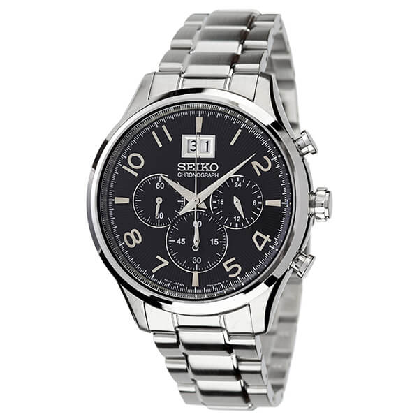 [当日出荷] セイコー 腕時計 SEIKO 時計 メンズ ブラック SPC153P1 [ 人気 ブランド おすすめ 防水 ステンレス ベルト クロノグラフ 逆輸入 限定 社会人 スーツ 仕事 ビジネス 彼氏 旦那 夫 大人 かっこいい 上品 ] [ プレゼント ギフト 新生活 ]