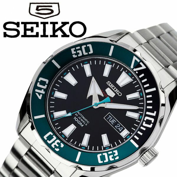[当日出荷] セイコー 腕時計 SEIKO 時計 セイコーファイブ スポーツ SEIKO5 SPORTS メンズ ブラック SRPC53K1 [ 人気 ブランド おすすめ 防水 ステンレス ベルト メタル カレンダー 逆輸入 限定 社会人 スーツ 仕事 ] [ プレゼント ギフト 新生活 ]